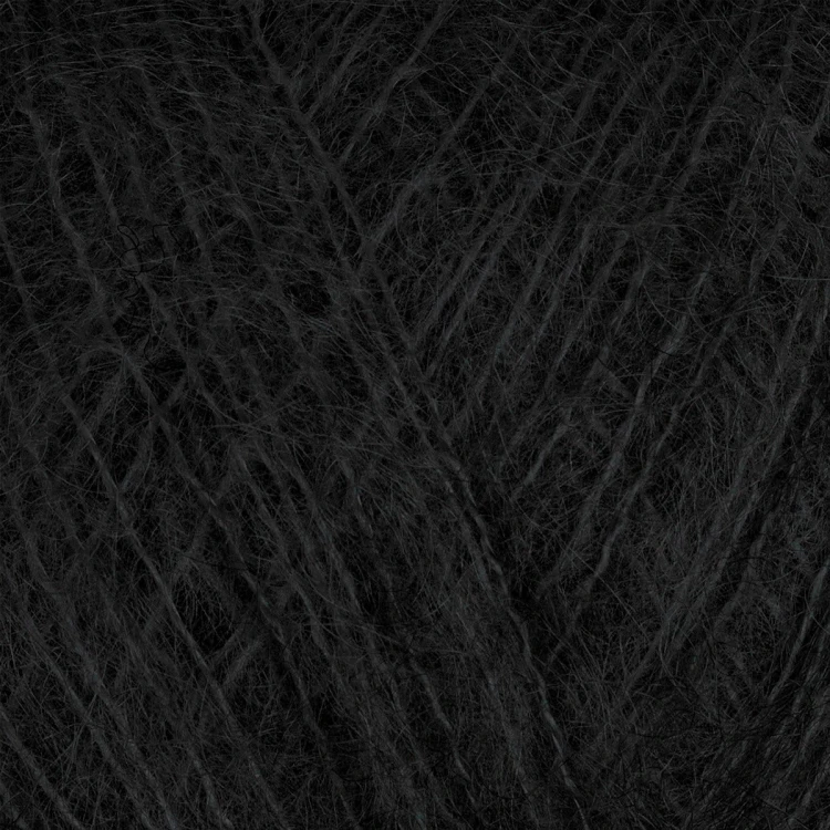 Włóczka Gazzal Super Kid Mohair 64409 / czerń