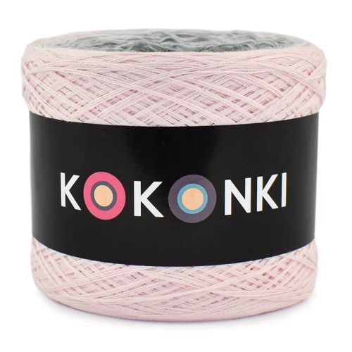 KOKONEK CLASSIC A964 Pastelowy róż/jasny szary/szary/średni szary