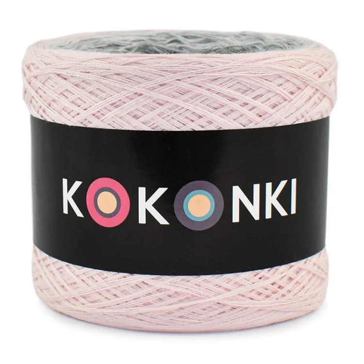 KOKONEK CLASSIC A964 Pastelowy róż/jasny szary/szary/średni szary