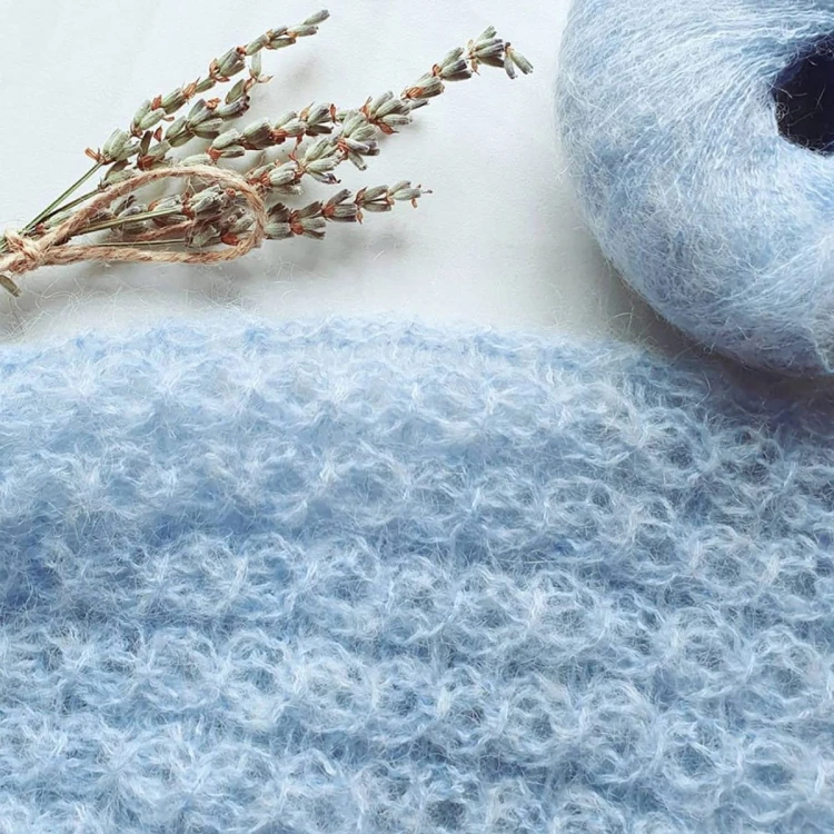 Włóczka Gazzal Super Kid Mohair 64420 / błękit