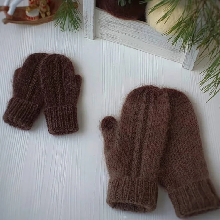 Włóczka Gazzal Super Kid Mohair 64400 / ciepły brąz