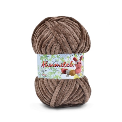 Włóczka Opus Natura Aksamitek 50 g 1467 / mleczna czekolada