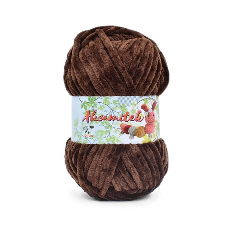 Włóczka Opus Natura Aksamitek 50 g 217 / brąz