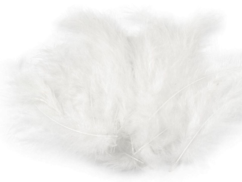 Pióra strusie 9-16 cm / biel / 20 sztuk / 150437