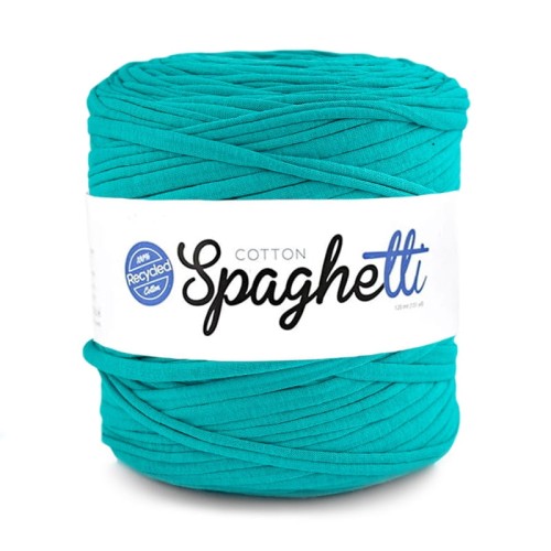 T-shirt Yarn Cotton Spaghetti / szmaragd