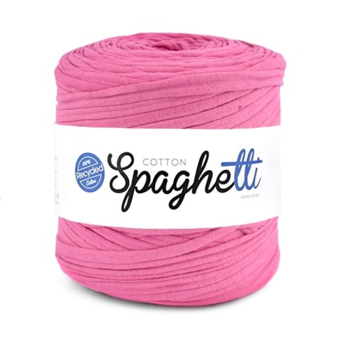 T-shirt Yarn Cotton Spaghetti / ciemny róż