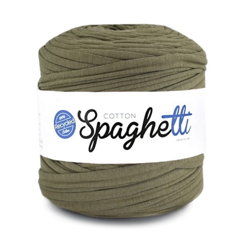 T-shirt Yarn Cotton Spaghetti / jasne khaki