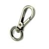 Karabińczyk metalowy / ciemny nikiel / 12x50 mm / 1 szt.