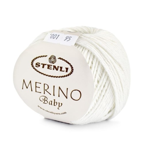 Włóczka Stenli Merino Baby 001 / biel