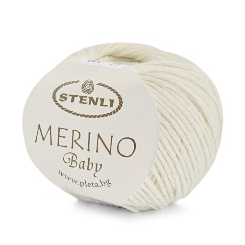 Włóczka Stenli Merino Baby 004 / ecru