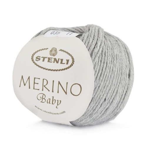 Włóczka Stenli Merino Baby 035 / jasny szary