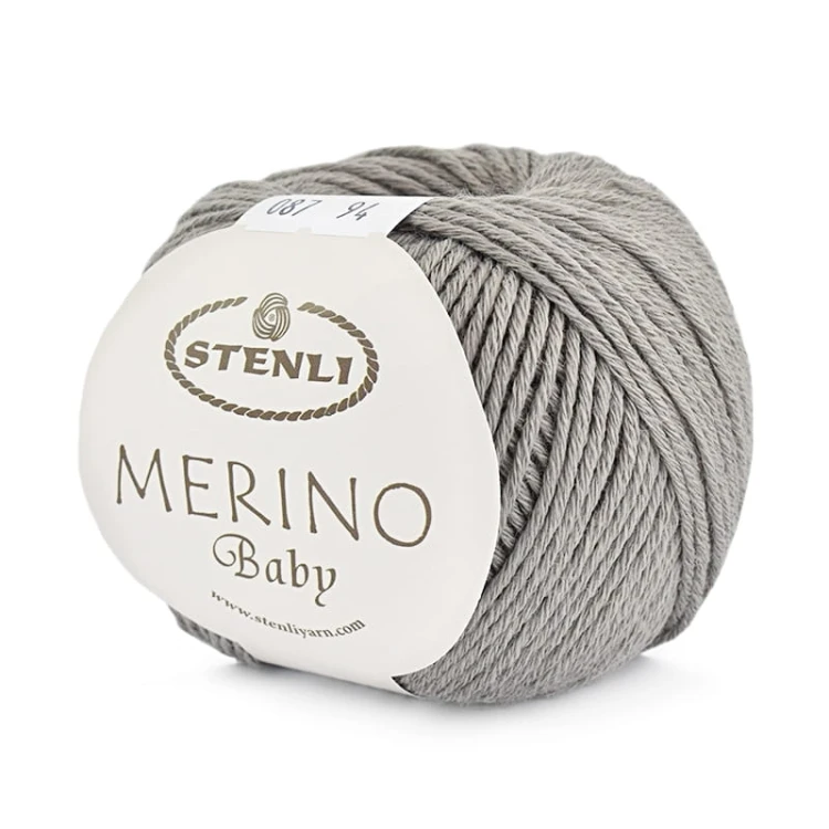 Włóczka Stenli Merino Baby 087 / szary