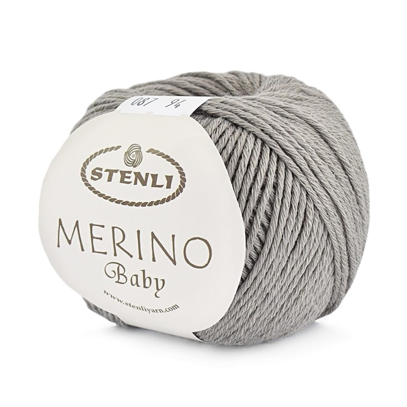 Włóczka Stenli Merino Baby 087 / szary