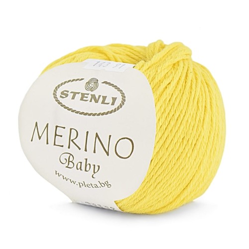 Włóczka Stenli Merino Baby 143 / żółty