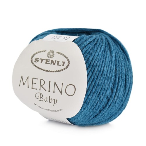 Włóczka Stenli Merino Baby 155 / niebieski