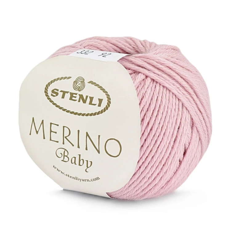 Włóczka Stenli Merino Baby 332 / jasny róż