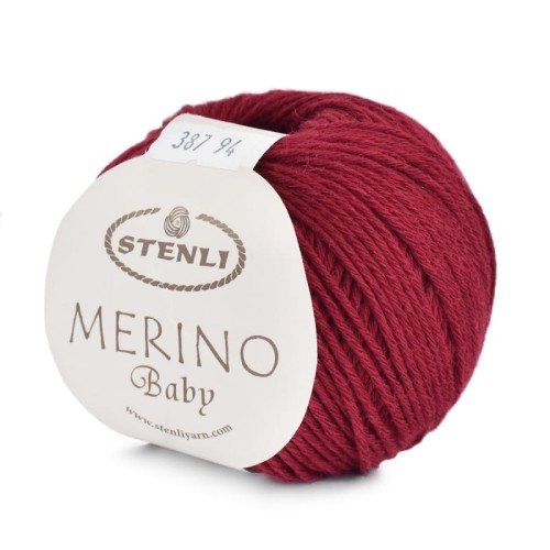 Włóczka Stenli Merino Baby 387 / bordo