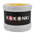 KOKONEK CLASSIC B055 Yummy - Jasny szary/biel/żółty/kurkuma/koniak
