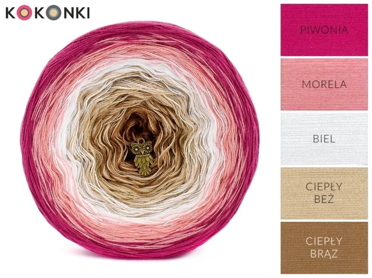 KOKONEK CLASSIC B061 Blossom - Piwonia/morela/bie/ciepły beż/ciepły brąz