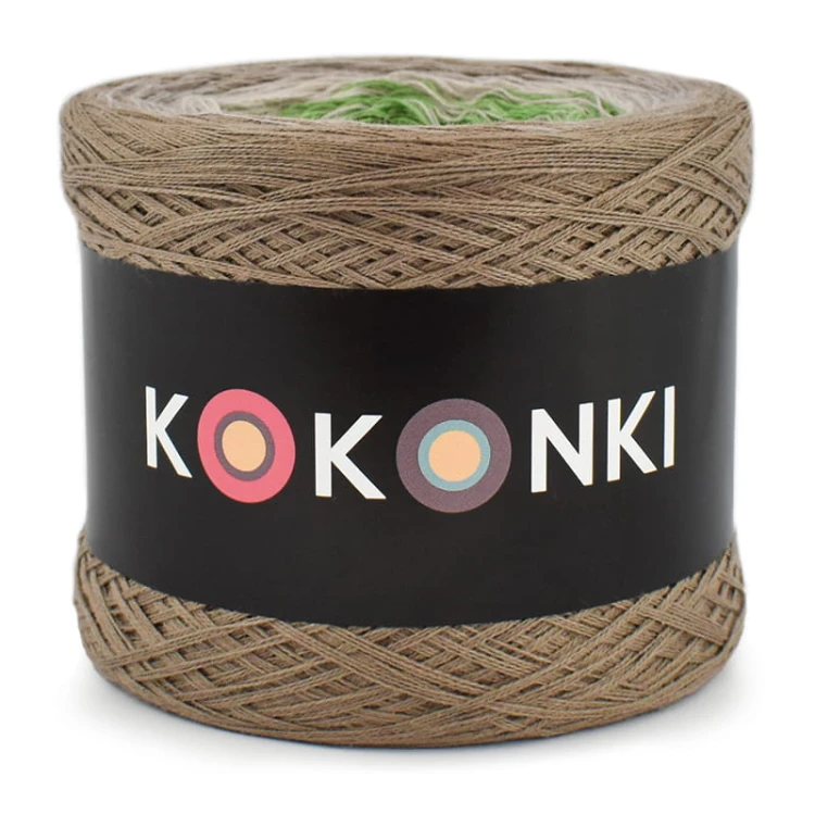 KOKONEK CLASSIC B062 New beginning - Ciemny beż/beż melanż/szarobeżowy/zieleń/wojskowa zieleń