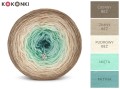 KOKONEK CLASSIC B065 Love letter - Ciemny beż/zimny beż/pudrowy beż/mięta/patyna