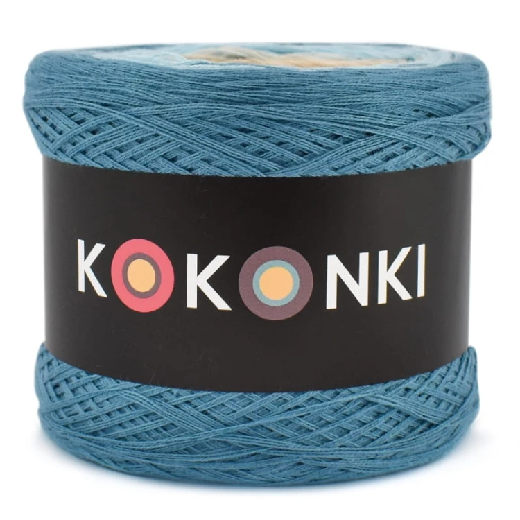 KOKONEK CLASSIC B067 Hopeful - Jasny petrol/jasny błękit/pudrowy beż/ciepły beż/ciepły brąz