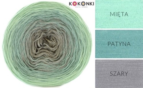 KOKONEK Classic A640 Mięta/patyna/szary