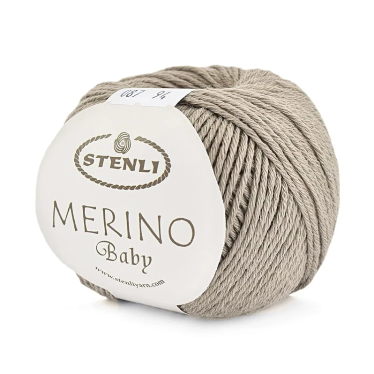 Włóczka Stenli Merino Baby 664 / szarobeżowy
