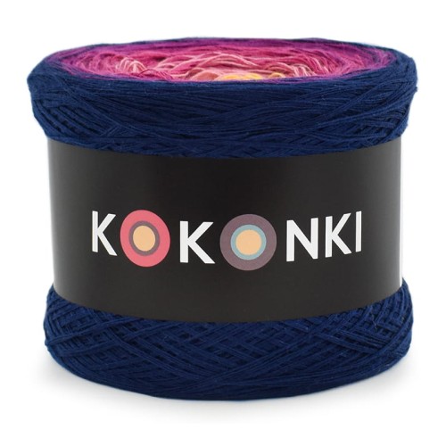 KOKONEK CLASSIC B068 - Granat/fiolet/jeżyna/piwonia/malinowy róż/intensywny żółty