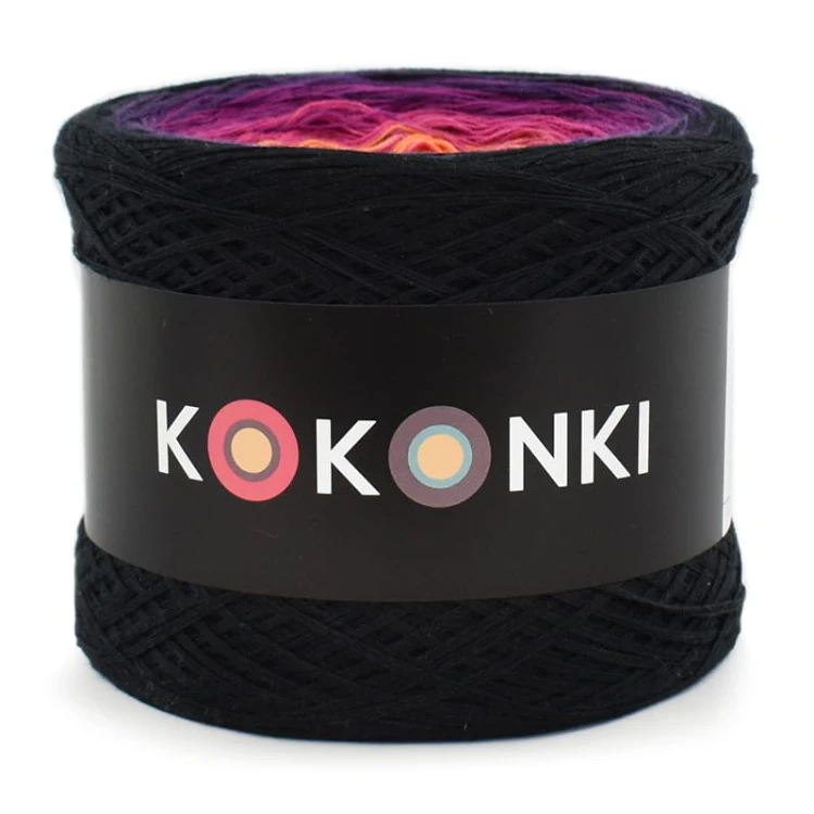 KOKONEK CLASSIC B069 - Czerń/granat/fiolet/jeżyna/piwonia/mango/intensywny żółty