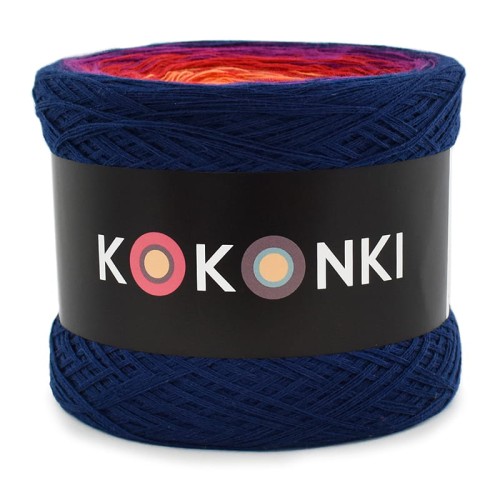 KOKONEK CLASSIC B070 - Granat/jeżyna/czerwień/mango/intensywny żółty