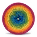 KOKONEK Merino 650 PartyTime - Fuksja/pomarańcz/złoty/zieleń/chaber