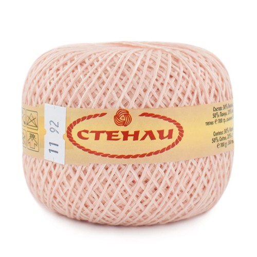 Włóczka Stenli Linen 11 / pudrowy róż
