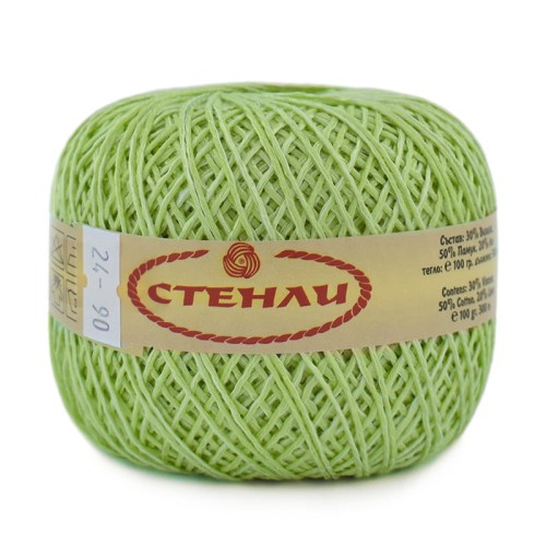 Włóczka Stenli Linen 24 / pistacja