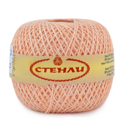 Włóczka Stenli Linen 20 / brzoskwinia