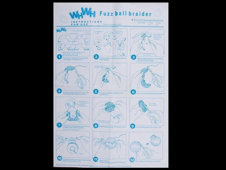 Zestaw do pomponów / 4 szt.