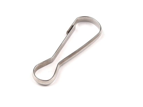 Karabińczyk prosty / nikiel /10 x 32 mm / 1 szt.