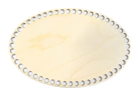 Baza dno koszyka / owal 1 / 17x26 cm / otwory 10 mm