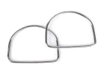 Uchwyty / rączki do torby / metalowe / nikiel / 10.5 x 13 cm / 2 szt / 790792