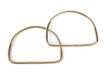 Uchwyty / rączki do torby / metalowe / złoto / 10.5 x 13 cm / 2 szt / 790793