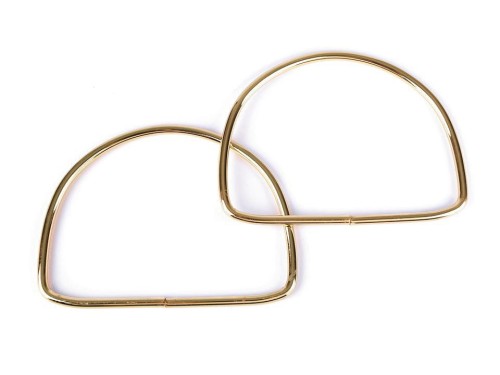 Uchwyty / rączki do torby / metalowe / złoto / 10,5 x 13 cm / 2 sztuki