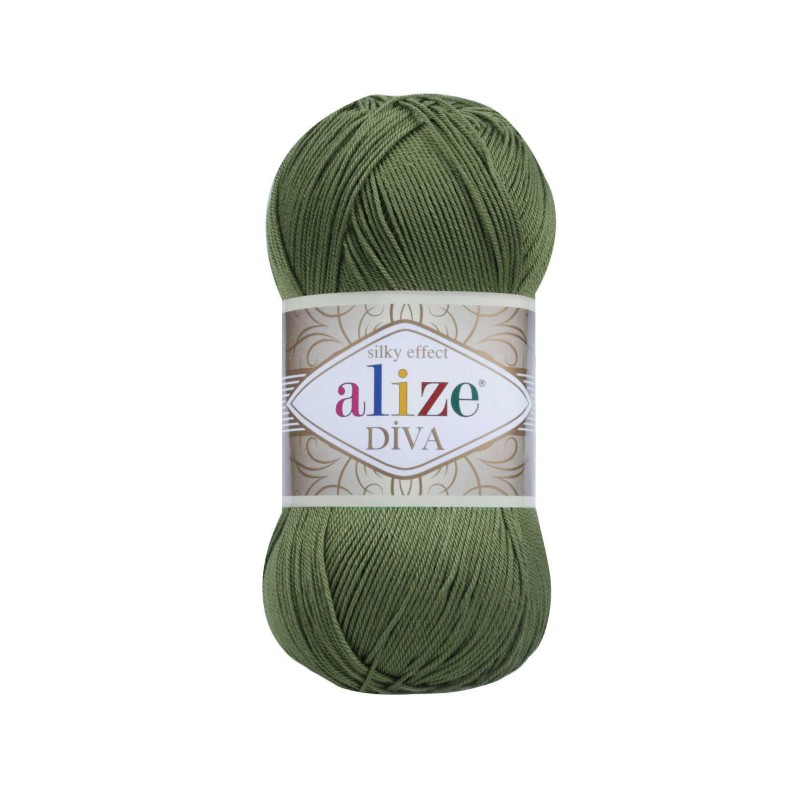 Włóczka Alize Diva 079 / bazylia