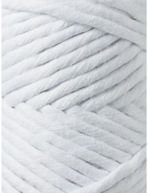 Sznurek skręcany bawełniany Bobbiny Macrame Cord / Biały / White / 3mm / 100m