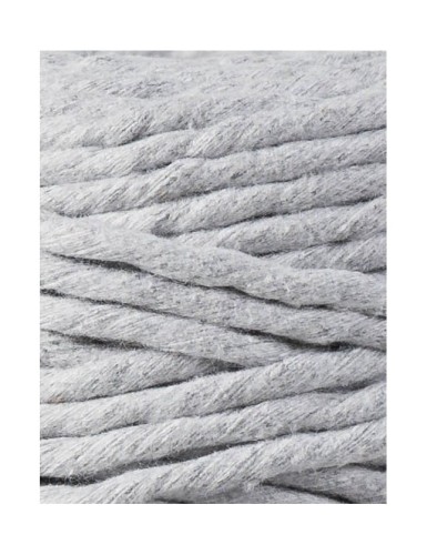 Sznurek skręcany bawełniany Bobbiny Macrame Cord / Jasny szary / Light Grey / 5mm / 100m