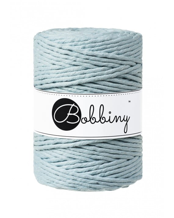 Sznurek skręcany bawełniany Bobbiny Macrame Cord / Mgiełka / Misty / 5mm / 100m