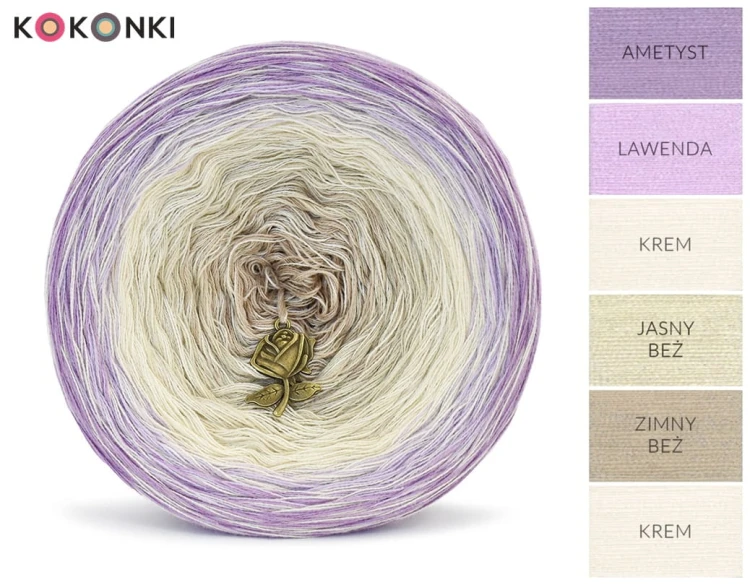 KOKONEK Cream Rare R79 - Ametyst/lawenda/krem/jasny beż/zimny beż + krem