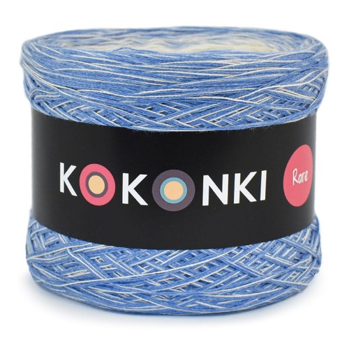 KOKONEK Cream Rare R81 - Jeans melanż/jasny niebieski/krem/jasny beż/zimny beż + krem