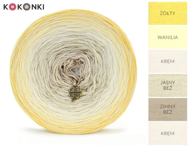 KOKONEK Cream Rare R82 - Żółty/wanilia/krem/jasny beż/zimny beż