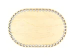 Baza dno koszyka / owal 2 / 16x24 cm / otwory 10 mm