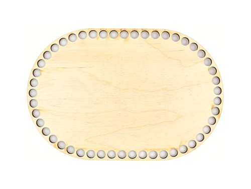 Baza dno koszyka / owal / 16x24 cm / otwory 10 mm